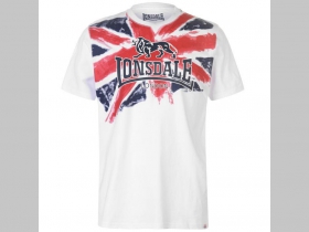 Lonsdale biele pánske tričko UNION JACK materiál 100%bavlna